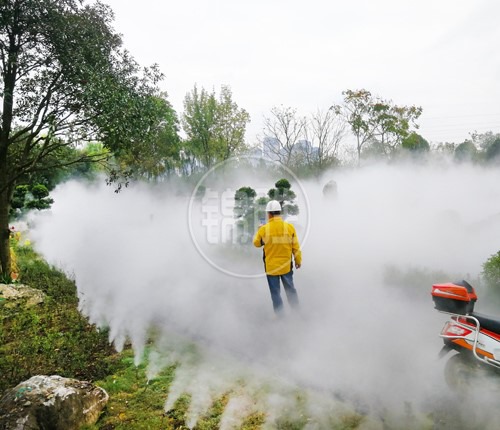 广东省深圳市喷雾造景，营造自然氛围，美化城市景观