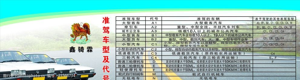 广东省准驾车型概述